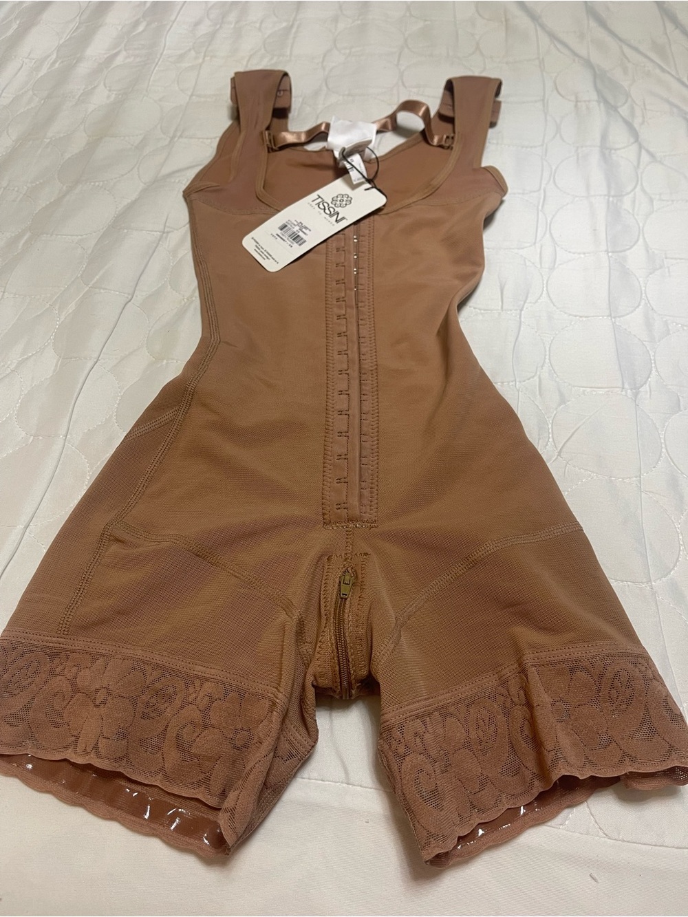 Shapewear High-Waist Brown' Compression Bodysuit